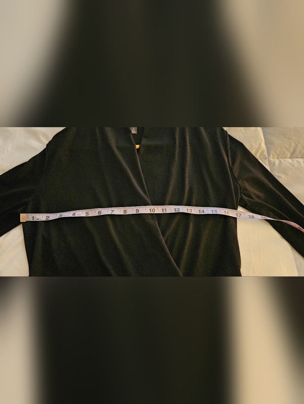 Banana Republic Black Surplice Long-Sleeve Bodysuit - Picture 3 of 4